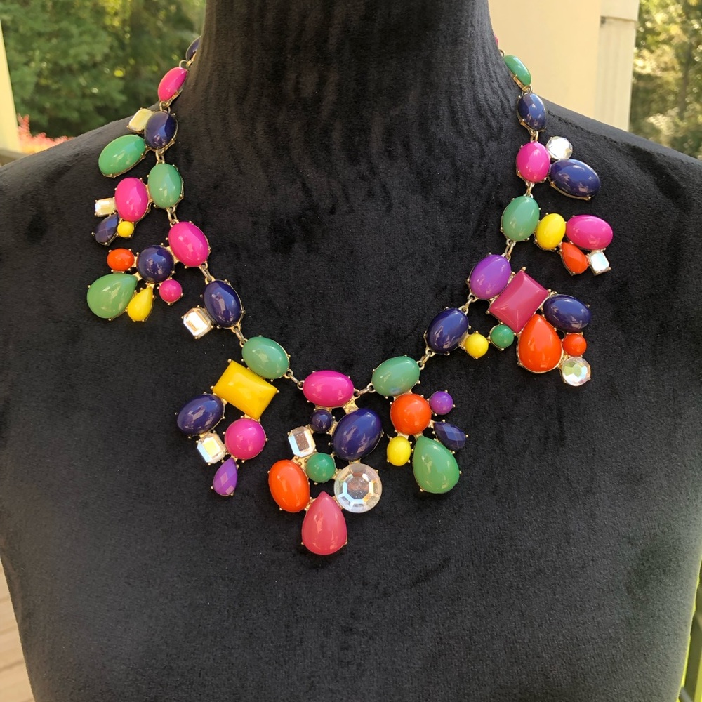 Colorful Statement Necklace - Picture 3 of 10